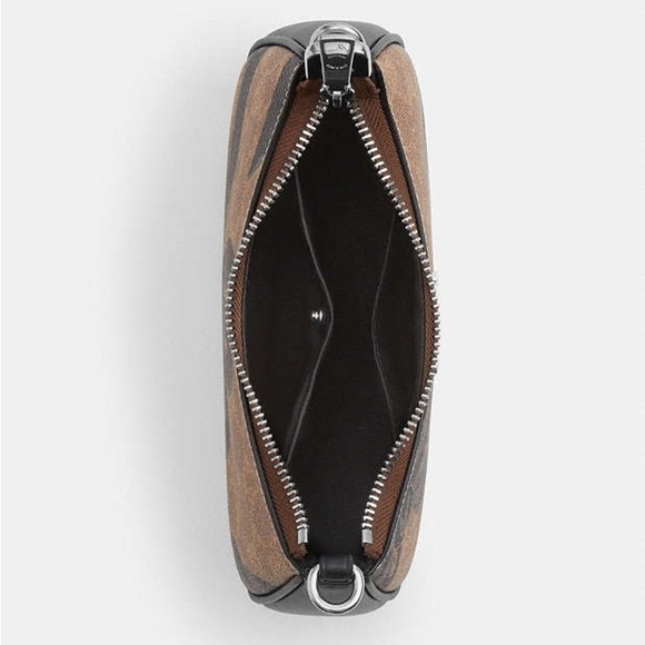 New COACH Teri Mini Crossbody Bag In Signature Canvas With Bow Print - Picture 5 of 10